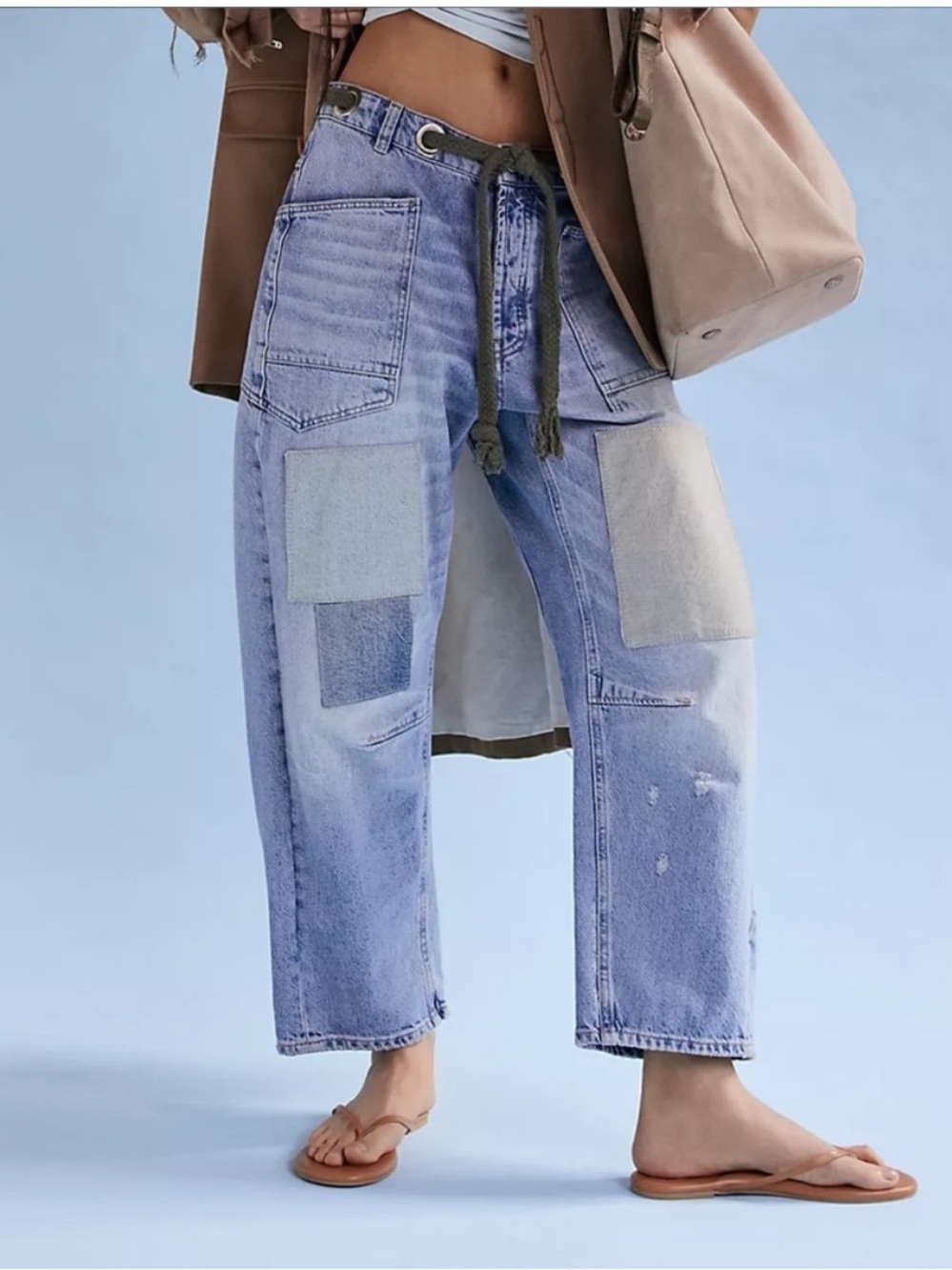 Free People We The Free Moxie Pull-On Barrel Jeans